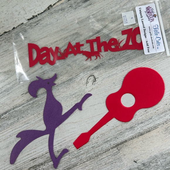 SCRAPBOOKING Lot of Brads Stickers Punch Out Art Work Goodies - Picture 6 of 13